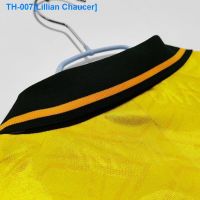 ₪☒ Lillian Chaucer Brazilian throwback jerseys 1991/93 home football with short sleeves coat custom printed