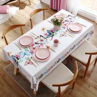 Nordic Style Tablecloth and Napkin Butterfly Geometric Scheme Dinning Table Decoration Rectangular Coffee Table for Living Room