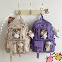 ♦ Nylon Junior High School Bag Backpack Girls Multi-pocket - Large-capacity Cute - Aliexpress