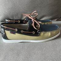 Docksides SEBAGO ต้นฉบับหนังแท้ผู้ชายรองเท้าขับรองเท้าคลาสสิกรองเท้าเรือเฟอร์รี่และรองเท้าแบนรองเท้าเรือรองเท้านันทนาการ