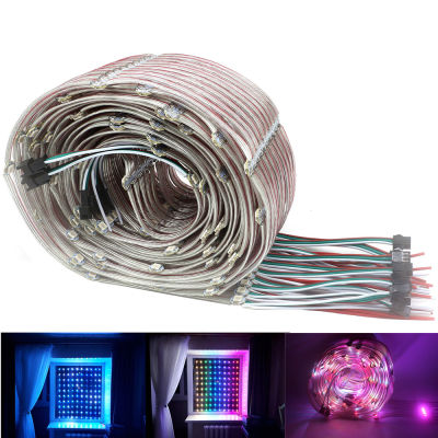 WS2812B Pre-soldered LED Module String Panel led Pixels on Heatsink with 10CM Wire DC 5V WS2812 Built-in SMD5050 RGB Idividually