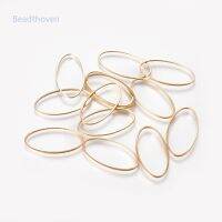 50pcs fashion Brass Linking Rings Oval Golden about 16mm wide 30mm long 1mm thick for Jewelry Necklace Making DIY