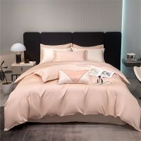 Pure Cotton Bedding Set 60 Long Staple Cotton Luxury 24 Colors Hotel Bed Twin Queen Full King Size Duvet Cover&amp;Pillowcase