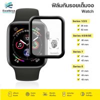 พร้อมส่ง ฟิล์ม Apple Watch แบบโค้ง 3 มิติ ฟิล์มกันรอย แบบโค้ง 3 มิติ ฟิล์มติดนาฬิกา Series1/2/3/4/5/6/SE/7/8  38/40/42/44/49mm#A-019