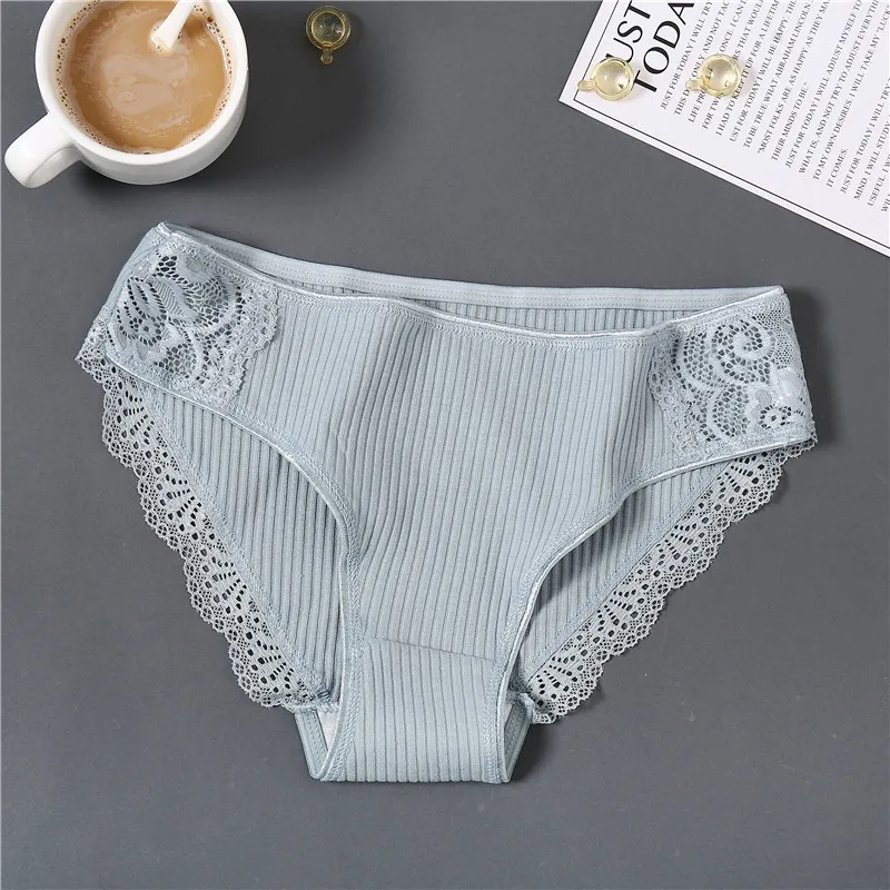 3Pcs/Set Women Cotton Panties M-2XL Low-Rise Underwear Trendy