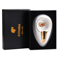 (100 ดีมาก) Cohiba ที่เขี่ย GALINER รอบกระเป๋าซิการ์ที่เขี่ยบ้านเซรามิกมินิ1หลอดซิการ์ที่เขี่ยเดินทางกลางแจ้งแบบพกพาเถ้าถาด