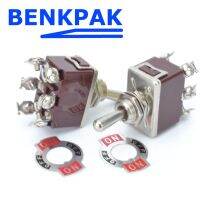 BENKPAK 15A (on)-off-(on) momentary toggle switch 6 screws 12mm Electrical Circuitry  Parts