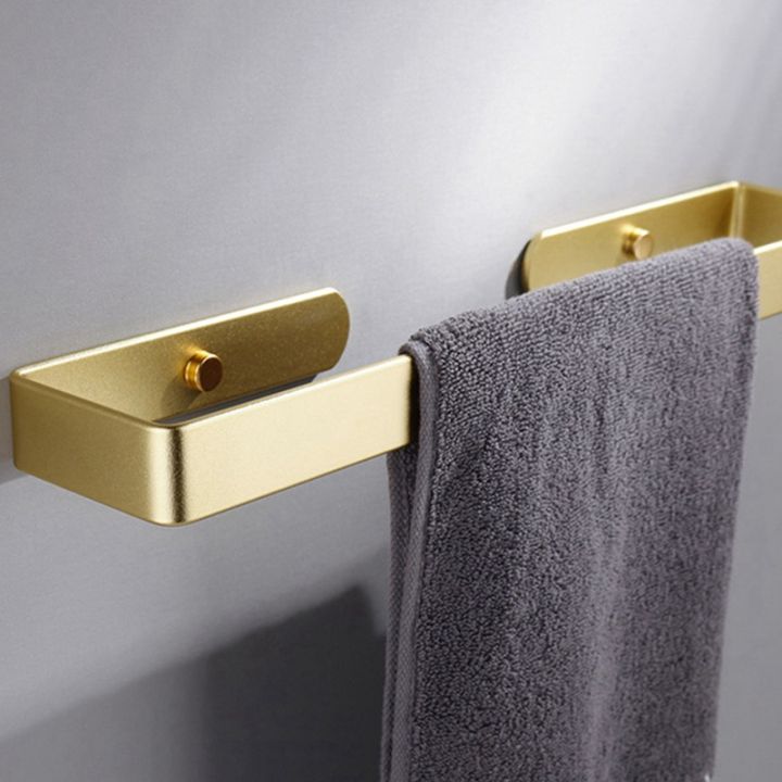 2x-bathroom-self-adhesive-towel-rack-15-5-inch-no-punch-toilet-kitchen-self-adhesive-towel-bar-gold