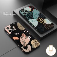 MissConnie เคส Redmi 12C 12 POCOX5 12Lite 9A A1 9 9 9T 10 9C NFC Note 9 11 8 10Pro 10S 10 Pro Plus Poco M4 F4 M5 M3 Pro F3 X3 MI 10 11 Lite 10เคส Tpu แบบนิ่มลายใบไม้ขอบตรงรูปตัวที