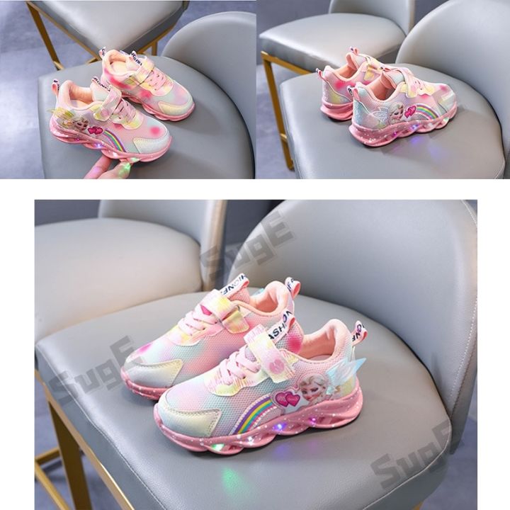 hiluojiangqushuangyangyou-suge-รองเท้าเด็กผู้หญิง-รองเท้าเอลซ่า-สีชมพู-ร้องเท้าเด็ก