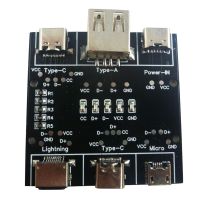 UD11A03 DC 5V 10-20MA USB เอนกประสงค์อุปกรณ์ทดสอบสายเคเบิล USB A To Type-C Micro Lightning Short Circui เปิด-ปิดสายข้อมูลเครื่องมือทดสอบ