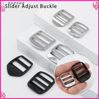 XUESHE โลหะ อุปกรณ์สำหรับกระเป๋าเดินทาง สี่เหลี่ยมผืนผ้า Slider Adjust Buckle Slider Loop อุปกรณ์เสริมสำหรับกระเป๋าเป้สะพายหลัง สายรัดกระเป๋าเป้สะพายหลัง Buckle