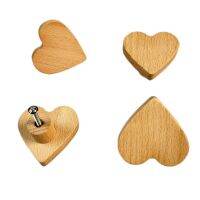 ♚♗ Popular Wood Heart Shape Cabinet Handles Wardrobe Knob Door Pulls Children Room Safety Decoration Furniture Hardware