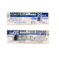 Syringe Nippo กระบอกฉีดยาไม่มีเข็ม ป้อนยาหรืออาหารสำหรับเด็กและล้างจมูกเด็ก-ผู้ใหญ่ 20 ML.