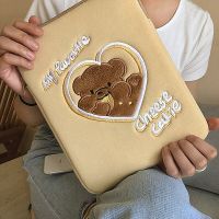 เคสหุ้มกระเป๋ากระเป๋าแล็ปท็อปตุ๊กตาหมีน่ารักขนาด10-15.6นิ้วสำหรับ Ipad แท็บเล็ตกระเป๋าเก็บของโน้ตบุ๊กสำหรับผู้หญิงหญิงสาว