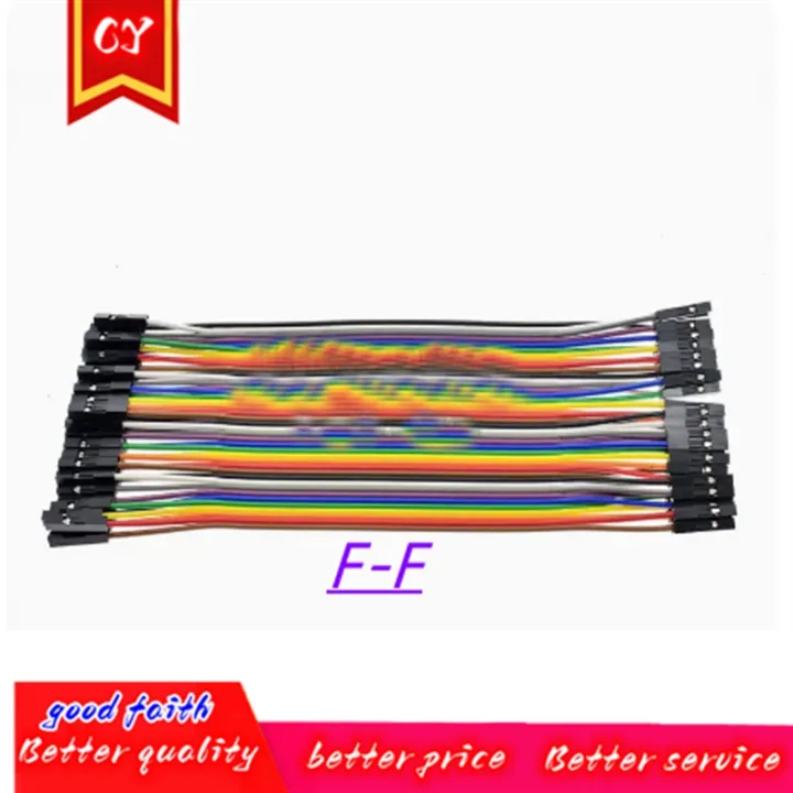 10cm-20cm-30cm-40pin-rainbow-cable-dupont-line-male-female-head-bridle-jumper-wire-connecting-line-cable-breadboard-pcb-diy-kit