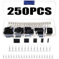 250PCS 2.54MM 1/2/3/4/5 Pin Dupont Electrical Wire Cable Jumper Connectors Male Female Pin Header Housing Crimp Terminal Kit