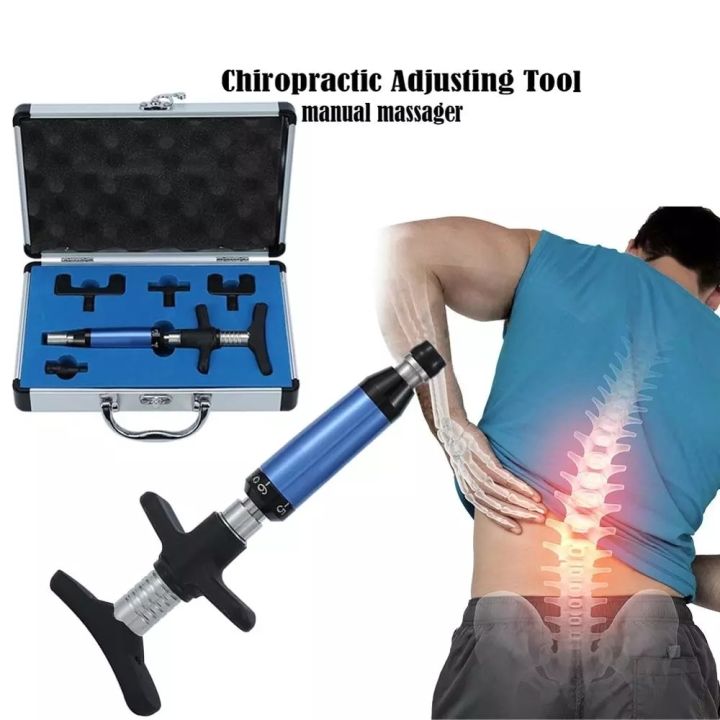 Manual Chiropractic Spine Adjusting Corrector Tool 6 Levels Massager  Therapy US