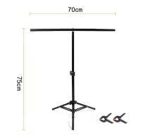 T-Backdrop Stand ขาตั้งฉาก ฉากถ่ายภาพ สำหรับผ้าฉากถ่ายสตูดิโอ (ราคาไม่รวมแผ่นPVC)