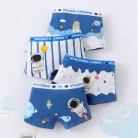 4Pcs/Lot Boy Cotton Underwear Kids Large Size Astronaut Cotton Children Underwear