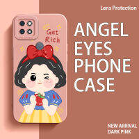 เคสกรอบโทรศัพท์เทอร์โม TPU Realme รูปดวงตานางฟ้าสำหรับ OPPO A15 A15s A35 A12E 2021 A16 A16K A31 A8 A5 2018ผู้หญิงเคสซิลิโคนแบบนิ่มกรอบหลังทรงสี่เหลี่ยมกันกระแทก