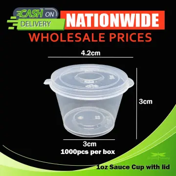 25ml Disposable Sauce Cups Dipping Takeaway Plastic Portion Cup