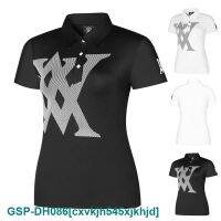 ระบายอากาศและเหงื่อกอล์ฟผู้หญิงฤดูร้อนเสื้อยืดแขนสั้น PXG1 KAOS Polo Jersey กีฬากอล์ฟกลางแจ้ง Master Tleist Bunny DESCENNTE W. Angle○✉