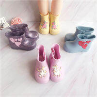 Childrens rain shoes, boys and girls jelly water shoes, cartoon cute low barrel rain boots