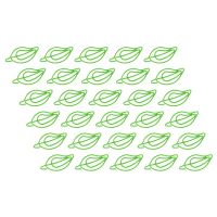 30pcs Small Paper Clips Leaf Shaped Bookmark Clips Cute Paper Clips Office Supplies