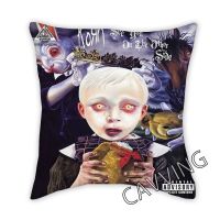 KORN BAND 3D printed polyester decorative throw pillowcase square zipper pillowcase fan shaped gift  (Double sided printing design for pillow)