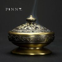 [Popular Accessory] PINNY เนปาล ClassicalIncense Burner Alloy Coil CenserDecor Cone Incense Base SandalwoodCrafts