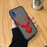 เคส PMP สำหรับ Huawei Nova 3I Huawei Nova 4 Huawei Nova 4E การ์ตูนกวางแดงเคสนิ่มใส่โทรศัพท์ขอบแข็งมีน้ำค้างแข็งโปร่งใสป้องกันกล้องคลุมทั้งหมด