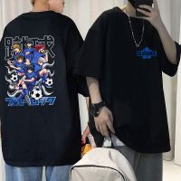 Japanese Anime Blue Lock Isagi Yoichi Graphic T-shirt Men Manga Harajuku Tees Tops Mens Vintage Oversized Loose T Shirts