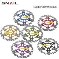 SNAIL Mountain Road Bike Floating Disc Brake Rotors 160mm 180mm 203mm Six-nail Disc Brake Bicycle Rotors Bike Accessories