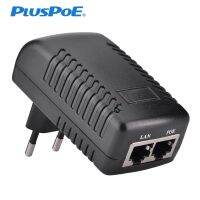 [ขายดี] แหล่งจ่ายไฟ POE อินเจคเตอร์ POE AC 220V เพื่อ DC12V 15V 24V 1A DC48V 0.5A หัวฉีดอีเทอร์เน็ตอะแดปเตอร์ไฟ POE EU/US ตัวเลือก