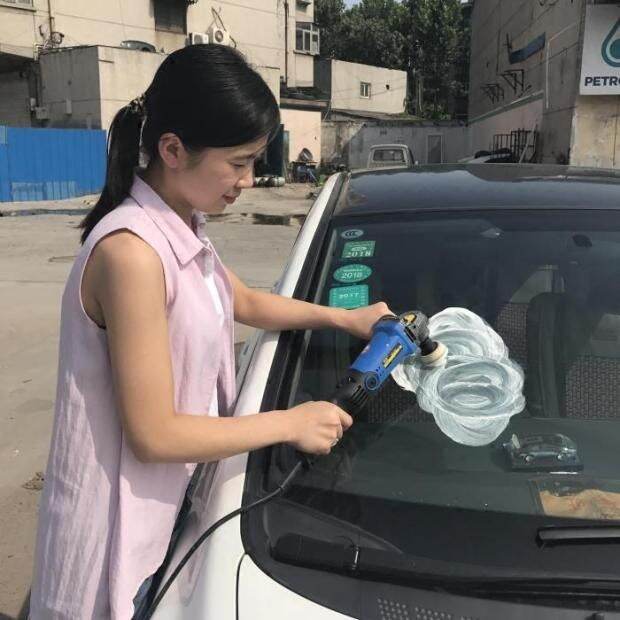 Auto wiper scratch front windshield tempered glass repair film Sun