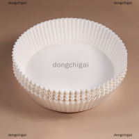 dongchigai 50ชิ้นกระดาษสำหรับทอดไร้น้ำมันแบบใช้แล้วทิ้งเครื่องทอดไร้อากาศแบบกลมอุปกรณ์ในครัวกระดาษ