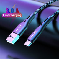 โทรศัพท์มือถือเคเบิล USB 3A ชนิด C ข้อมูลไมโครชนิด-C สายชาร์จสำหรับ Xiaomi 12 11 Samsung S22 POCO M5 Redmi