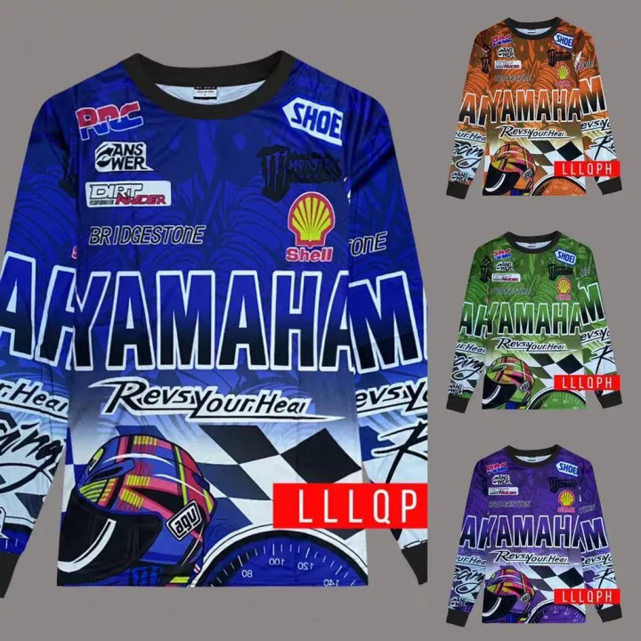 Lucky 8010 Longsleeve motor Cycling Jersey Racing Bike Ride