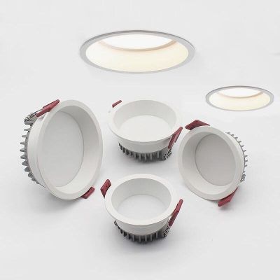 【CW】 Dimmable Recessed Anti Downlights 9W/12W/15W/18W Ceiling Lights AC85 265V Background Lamps Indoor Lighting