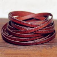 ㍿❈卍 2m/Lot 3mm 4mm 5mm 8mm 10mm Flat Cow Leather Neck Cord Strips Rope For Weave Bracelet Thread Create Crafts Jewelry Making Charms