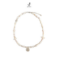 JIIRA - White Pearl Necklace - Natural Pearl and Hand craft Hill tribe Silver จิระ สร้อยคอ ไข่มุกสีขาว - เงินแท้ ชาวเขา และไข่มุกน้ำจืดแท้ ทรงธรรมชาติ