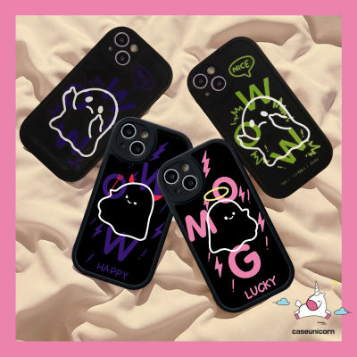 เคสโทรศัพท์กราฟฟิตีตัวอักษรสีสันลายผีน่ารักสำหรับ Infinix Hot 10 11S 9 10T 10S 11 Note 8 Play Smart 6 5 Hot 11 10 Lite 11S 10T 10S รูปการ์ตูนมาคู่กับความคิดสร้างสรรค์เคสนิ่มกันกระแทก