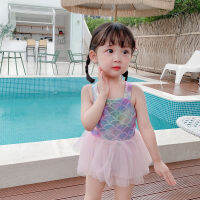 (HOT) ชุดว่ายน้ำสำหรับเด็กผู้หญิง 1-6 ปีเสื้อผ้าเด็กฤดูร้อนทารกหญิงออนไลน์ชุดว่ายน้ำวันพีชชุดว่ายน้ำสายรุ้งนางเงือก CY169
