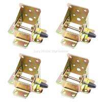 4Pcs/set Iron Locking Folding Table Chair Leg Bracket Hinge Self-Lock Foldable Hinges