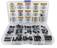 XL IC Chip Assortment 150ชิ้น,ออปแอมป์,ออสซิลเลเตอร์,Pwm,PC817, NE555, LM358, LM324, JRC4558,,LM339, NE5532, LM386, TDA2030