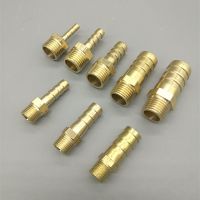 Brass Pipe Fitting 4mm 6mm 8mm 10mm 12mm 19mm Hose Barb Tail 1/8 1/4 1/2 3/8 BSP Male Connector Joint Copper Coupler Adapter