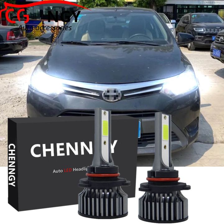 new-ชุดหลอดไฟหน้าฮาโลเจน-led-6000k-แบบเปลี่ยน-สําหรับ-toyota-vios-e-spec-j-spec-2013-2019-2014-2015-2016