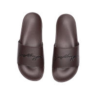 HYPE UNISEX SCRIBBLE DARK BROWN SLIDES