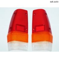 ฝาไฟท้าย Mitsubishi L200 1978-1986 PLYMOUTH 3สี 1 คู่ (ซ้าย+ขวา) จำนวน 2 ชิ้น REAR TAIL LIGHT LENS PAIR อะไหล่รถยนต์